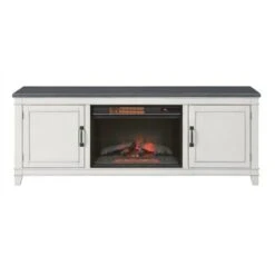 Del Mar White and Gray 70" TV Stand with Electric Fireplace - Martin Svensson Home -Cheap TV Stands Store unnamed file 1000