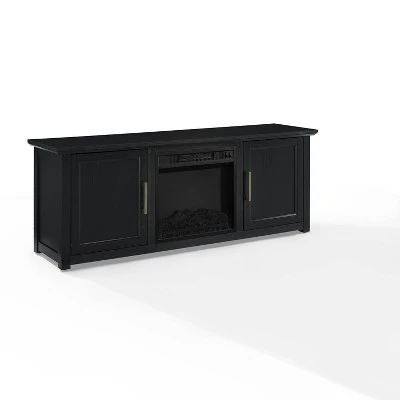 Camden Low Profile Fireplace and TV Stand for TVs up to 60" - Crosley Frosted Oak 5 Camden Low Profile Fireplace and TV Stand for TVs up to 60" - Crosley Frosted Oak - Image 3