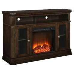 Room & Joy 50" Centennial Electric Fireplace TV Console Espresso - Room & Joy