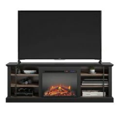 Room & Joy Voltaire Fireplace TV Stand For TVs Up To 70" Black - Room & Joy -Cheap TV Stands Store unnamed file 1106