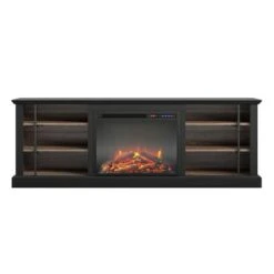 Room & Joy Voltaire Fireplace TV Stand For TVs Up To 70" Black - Room & Joy -Cheap TV Stands Store unnamed file 1107