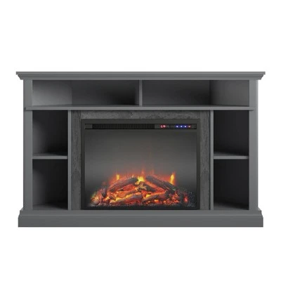 50" Irving Electric Corner Fireplace TV Stand - Room & Joy Black 8 50" Irving Electric Corner Fireplace TV Stand - Room & Joy Black - Image 6