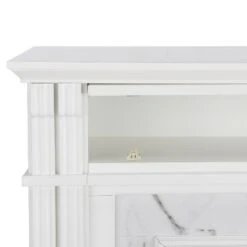 Highpoint Faux Cararra Marble Electric Media Fireplace White - Aiden Lane -Cheap TV Stands Store unnamed file 1282