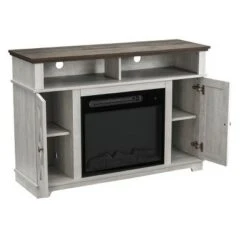 48" TV Stand for TVs up to 55" with Electric Fireplace White - Home Essentials -Cheap TV Stands Store unnamed file 1304