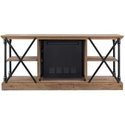 HearthPro Sheffield Electric Fireplace TV Stand in Driftwood - SP6550-OF 5 HearthPro Sheffield Electric Fireplace TV Stand in Driftwood - SP6550-OF - Image 3