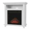 Hastings Home Electric Fireplace TV Stand With Faux Logs and LED Flames - White -Cheap TV Stands Store unnamed file 1380