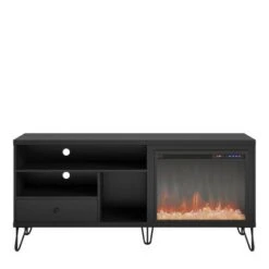 65" Heywood Retro Fireplace Tv Stand - Room & Joy Walnut -Cheap TV Stands Store unnamed file 1448
