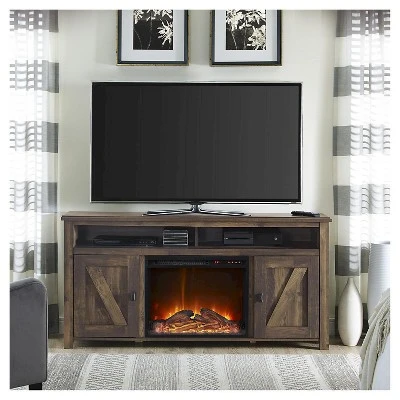 60" Brookside Electric Fireplace TV Console - Room & Joy Ivory 6 60" Brookside Electric Fireplace TV Console - Room & Joy Ivory - Image 4