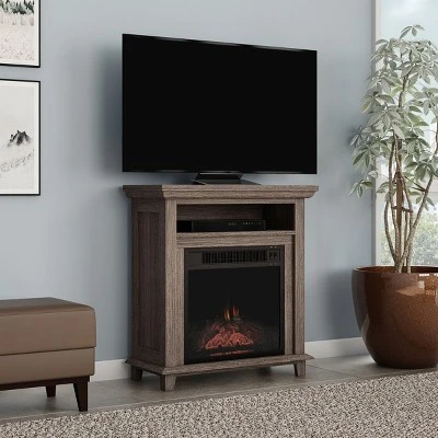 Hastings Home 29" Electric Fireplace TV Stand With Shelves and LED Flames 6 Hastings Home 29" Electric Fireplace TV Stand With Shelves and LED Flames - Image 4