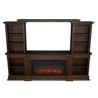 Real Flame Monte Vista Electric Media Fireplace Chestnut Oak 4 Real Flame Monte Vista Electric Media Fireplace Chestnut Oak - Image 2