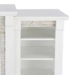Aiden Lane Gilman Simulated Stone Electric Indoor Fireplace with Bookcases -Cheap TV Stands Store unnamed file 1519