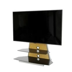 4 Color Changeable Mount with TV Stand for TVs up to 90" - AVF