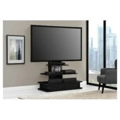Solar TV Stand for TVs up to 70" with Mount and Drawers - Room & Joy Black -Cheap TV Stands Store unnamed file 1567