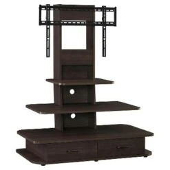 Solar TV Stand for TVs up to 70" with Mount and Drawers - Room & Joy Black -Cheap TV Stands Store unnamed file 1569