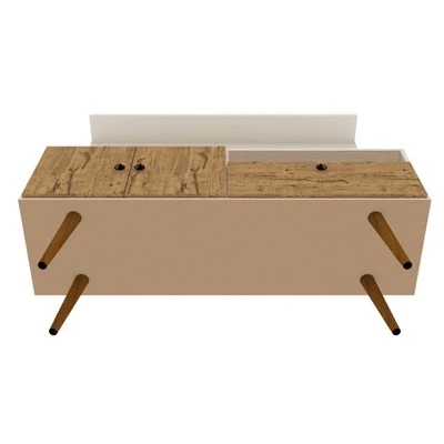 Tribeca TV Stand for TVs up to 50" - Manhattan Comfort White/green 10 Tribeca TV Stand for TVs up to 50" - Manhattan Comfort White/green - Image 8