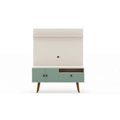 Tribeca TV Stand for TVs up to 50" - Manhattan Comfort White/green 13 Tribeca TV Stand for TVs up to 50" - Manhattan Comfort White/green - Image 11