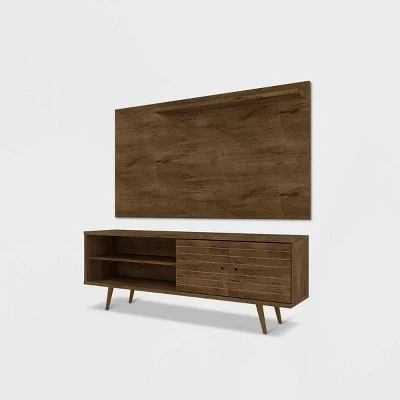 Liberty Panel and TV Stand for TVs up to 50" - Manhattan Comfort Black 9 Liberty Panel and TV Stand for TVs up to 50" - Manhattan Comfort Black - Image 7