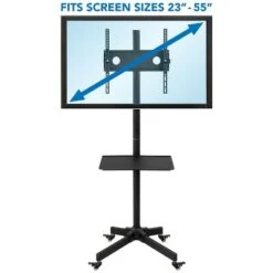 Mount-It! Mobile TV Cart Aluminum For 23"-55" Inch TVs (MI-1876) 8 Mount-It! Mobile TV Cart Aluminum For 23"-55" Inch TVs (MI-1876) -Cheap TV Stands Store unnamed file 1634