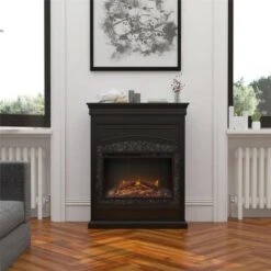 Hayman Electric Fireplace - Room & Joy Black