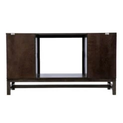 Tifchar Color Changing Fireplace with Media Storage Brown/Silver - Aiden Lane -Cheap TV Stands Store unnamed file 1773