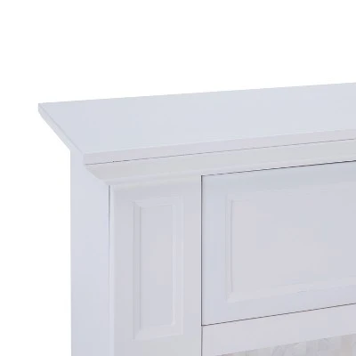 Nerrin Tiled Media Fireplace Console White - Aiden Lane 8 Nerrin Tiled Media Fireplace Console White - Aiden Lane - Image 6
