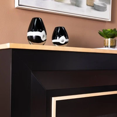 Skens Color Changing Fireplace Black/Natural - Aiden Lane 3 Skens Color Changing Fireplace Black/Natural - Aiden Lane