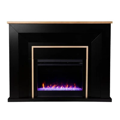 Skens Color Changing Fireplace Black/Natural - Aiden Lane 4 Skens Color Changing Fireplace Black/Natural - Aiden Lane - Image 2