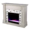 Talsham Color Changing Electric Fireplace with Marble Surround Gray - Aiden Lane -Cheap TV Stands Store unnamed file 1978