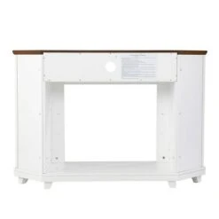 Ruldon Smart Fireplace with Media Storage White/Brown - Aiden Lane -Cheap TV Stands Store unnamed file 1991
