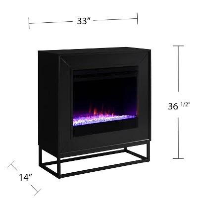 Holly & Martin Frescan Color Changing Electric Fireplace Black - Holly & Martin 3 Holly & Martin Frescan Color Changing Electric Fireplace Black - Holly & Martin