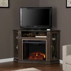 Stonstian Electric Fireplace with Media Storage Brown/Gold - Aiden Lane -Cheap TV Stands Store unnamed file 2028