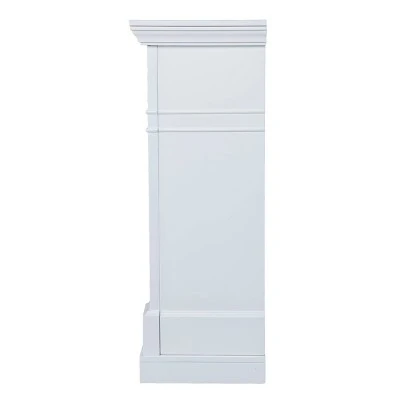 Budedar Electric Fireplace with Marble Surround White - Aiden Lane 7 Budedar Electric Fireplace with Marble Surround White - Aiden Lane - Image 5