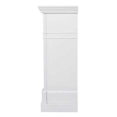 Budedar Touch Panel Fireplace with Marble Surround White - Aiden Lane 7 Budedar Touch Panel Fireplace with Marble Surround White - Aiden Lane - Image 5