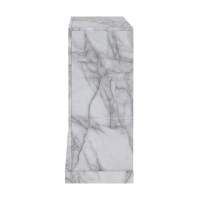 Dridun Faux Marble Touch Panel White/Gray - Aiden Lane 7 Dridun Faux Marble Touch Panel White/Gray - Aiden Lane - Image 5
