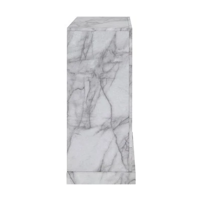 Dridun Faux Marble Touch Panel White/Gray - Aiden Lane 8 Dridun Faux Marble Touch Panel White/Gray - Aiden Lane - Image 6