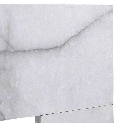 Dridun Faux Marble Touch Panel White/Gray - Aiden Lane 13 Dridun Faux Marble Touch Panel White/Gray - Aiden Lane - Image 11