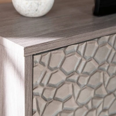 Dernal Color Changing Fireplace with Media Storage Gray - Aiden Lane 4 Dernal Color Changing Fireplace with Media Storage Gray - Aiden Lane - Image 2