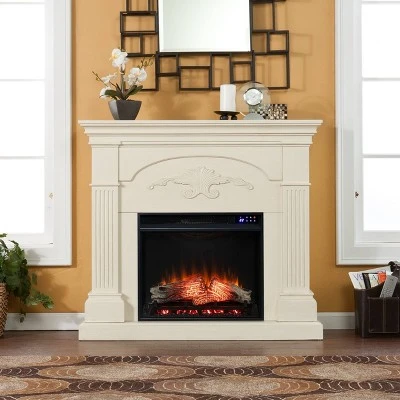 Chiland Touch Panel Electric Fireplace - Aiden Lane Mahogany 4 Chiland Touch Panel Electric Fireplace - Aiden Lane Mahogany - Image 2