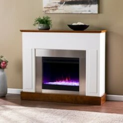 Cerkby Color Changing Electric Fireplace White/Dark Tobacco - Aiden Lane 11 Cerkby Color Changing Electric Fireplace White/Dark Tobacco - Aiden Lane -Cheap TV Stands Store unnamed file 2263