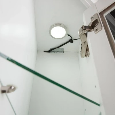 Reddon Corner Convertible Touch Panel Electric Fireplace with Storage - Aiden Lane White 7 Reddon Corner Convertible Touch Panel Electric Fireplace with Storage - Aiden Lane White - Image 5