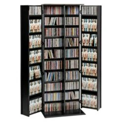 Grande Locking Media Storage - Black - Prepac