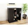 Locking Media Storage Cabinet with Shaker Doors - Prepac Espresso Brown -Cheap TV Stands Store unnamed file 2806