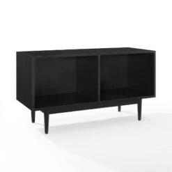 Medium Liam Record Storage Console Cabinet - Crosley Black