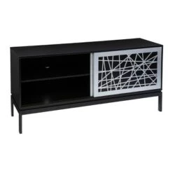 Thall Contemporary Media Cabinet Black/Silver - Aiden Lane 15 Thall Contemporary Media Cabinet Black/Silver - Aiden Lane -Cheap TV Stands Store unnamed file 2885