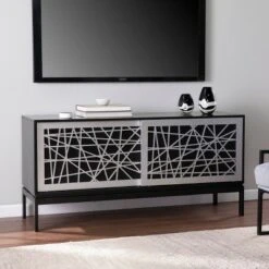 Thall Contemporary Media Cabinet Black/Silver - Aiden Lane 16 Thall Contemporary Media Cabinet Black/Silver - Aiden Lane -Cheap TV Stands Store unnamed file 2886