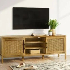Warwick TV Stand for TVs up to 69" with Storage - Threshold™ White