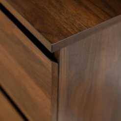 4 Drawer Modern Storage Dresser TV Stand for TVs up to 58" - Saracina Home Dark Walnut -Cheap TV Stands Store unnamed file 3029