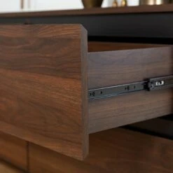 4 Drawer Modern Storage Dresser TV Stand for TVs up to 58" - Saracina Home Dark Walnut -Cheap TV Stands Store unnamed file 3030