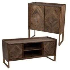 Glacerad Reclaimed Wood Media Console for TVs upto 50" Brown - Aiden Lane -Cheap TV Stands Store unnamed file 3053