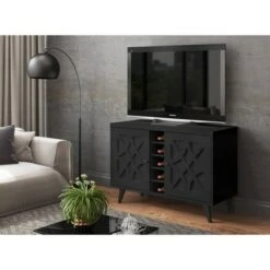 Cabinets with TV Stand for TVs up to 45" - Home Source Gray
